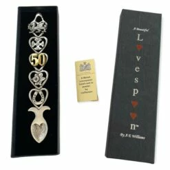 50th Anniversary/Birthday Welsh Love Spoon Medium