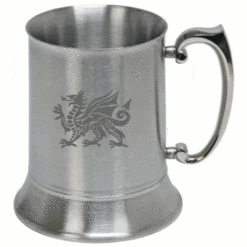 Welsh Dragon Steel Tankard