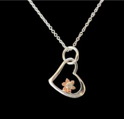 Daffodil Heart Necklace