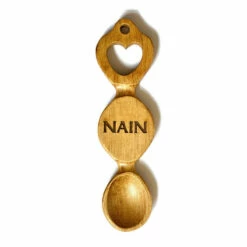 Welsh Love Spoon With Engraved “Nain”