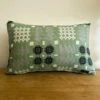 Sage Green Welsh Tapestry Oblong Cushion 1 Sage Green Welsh Tapestry Oblong Cushion -GIFTS WITH HEART Sales GREEN WELSH BLANKET PATTERN LONG CUSHION