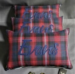 Welsh Tartan Cushion Evans