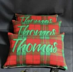 Welsh Tartan Cushion Thomas
