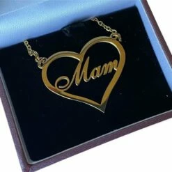Mam Gold Heart Necklace