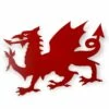 Metal Red Welsh Dragon Wall Plaque -GIFTS WITH HEART Sales METAL WELSH DRAGON PLAQUE