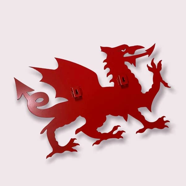 Metal Red Welsh Dragon Wall Plaque 4 Metal Red Welsh Dragon Wall Plaque - Image 2