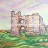 Pennard Castle Welsh Painting -GIFTS WITH HEART Sales Penard Castle watercolour