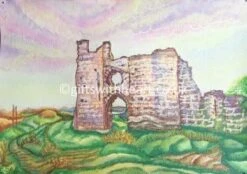 Pennard Castle Welsh Painting