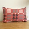 Welsh Tapestry Long Cushion Red 2 Welsh Tapestry Long Cushion Red -GIFTS WITH HEART Sales RED WELSH BLANKET PATTERN LONG CUSHION
