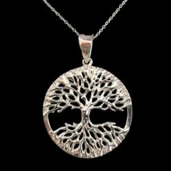 Celtic Tree Of Life Necklace In Silver