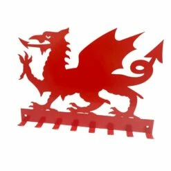 Metal Welsh Dragon Coat Hanger
