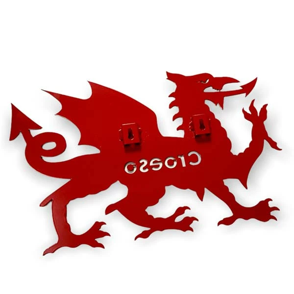 Metal Red Welsh Dragon Croeso Plaque 4 Metal Red Welsh Dragon Croeso Plaque - Image 2