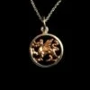 Dragon Necklace Silver With Rose Gold -GIFTS WITH HEART Sales WELSH DRAGON NECKLACE