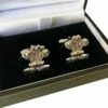 Prince Of Wales Feathers Cufflinks -GIFTS WITH HEART Sales WELSH FEATHERS CUFFLINKS