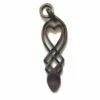 Celtic Heart Love Spoon With Two Chain Links -GIFTS WITH HEART Sales Welsh love spoon celtic knotwork links