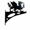 Metal Black Welsh Dragon Hanging Bracket -GIFTS WITH HEART Sales black welsh dragon hanging basket bracket