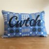 Sky Blue Welsh Tapestry Oblong Cwtch Cushion 2 Sky Blue Welsh Tapestry Oblong Cwtch Cushion -GIFTS WITH HEART Sales blue cwtch cushion tapestry pattern