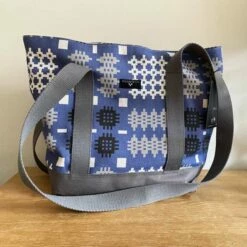 Blue Welsh Tapestry Shoulder Bag