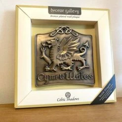 Bronze Plated Wall Welsh Dragon Plaque