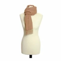 Camel Lambswool Scarf