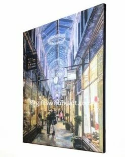 Welsh Cardiff Arcade Canvas Print