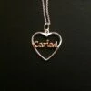 Cariad Heart Pendant And Necklace Silver And Rose Gold -GIFTS WITH HEART Sales cariad jewellery necklace silver rose gold