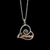 Awen Cariad Heart Shaped Necklace