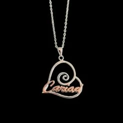 Awen Cariad Heart Shaped Necklace