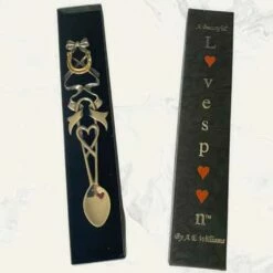 Celebratory Pewter Welsh Love Spoon