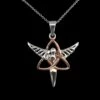Celtic Triquetra Angel Necklace (Rose Gold Plated) 2 Celtic Triquetra Angel Necklace (Rose Gold Plated) -GIFTS WITH HEART Sales celtic angel necklace triquestra