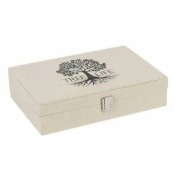 Tree Of Life Canvas Jewellery Box