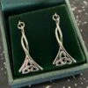 Long Twisted Trinity Knot Celtic Earrings -GIFTS WITH HEART Sales celtic triquetra earrings