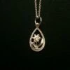 Daffodil Teardrop Necklace Silver 2 Daffodil Teardrop Necklace Silver -GIFTS WITH HEART Sales daffodil teardrop necklace silver
