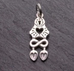 Love Spoon Necklace With Double Spoon Bowl