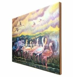 Flamingos Rhapsody Canvas Print