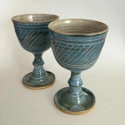Welsh Pottery Goblets