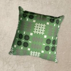 Sage Green Welsh Tapestry Cushion
