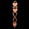 Four Hearts Welsh Love Spoon With Crossing Curves -GIFTS WITH HEART Sales love spoon four hearts