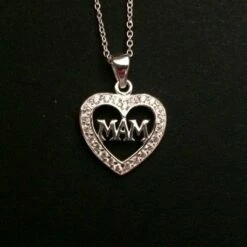 Mam Heart Pendant And Necklace