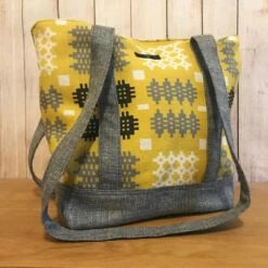 Mustard Yellow Welsh Tapestry Shoulder Bag