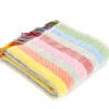 Rainbow Stripe Woollen Welsh Blanket 2 Rainbow Stripe Woollen Welsh Blanket -GIFTS WITH HEART Sales rainbow stripe welsh blanket