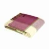 Raspberry Block Check Woollen Welsh Blanket 1 Raspberry Block Check Woollen Welsh Blanket -GIFTS WITH HEART Sales raspberry block check welsh blanket