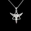 Celtic Triquetra Angel Necklace 1 Celtic Triquetra Angel Necklace -GIFTS WITH HEART Sales silver angel necklace celtic triquetra