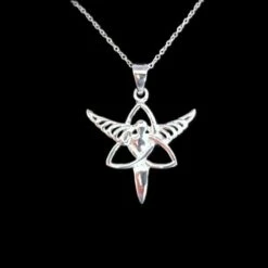 Celtic Triquetra Angel Necklace