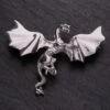 Welsh Dragon In Flight Brooch