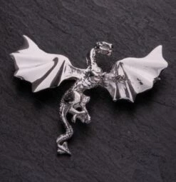 Welsh Dragon In Flight Brooch