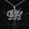 Sterling Silver Welsh Dragon Necklace 2 Sterling Silver Welsh Dragon Necklace -GIFTS WITH HEART Sales sterling silver welsh dragon necklace