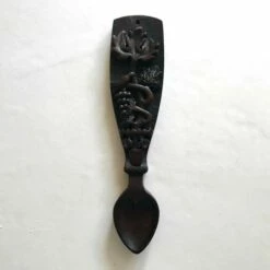 Vintage Love Spoon With Bird And Fauna