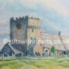 Maudlam Church Kenfig Wales Original Painting -GIFTS WITH HEART Sales wales maudlam church painti