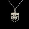 Welsh Dragon Shield Necklace -GIFTS WITH HEART Sales wales necklace dragon silver